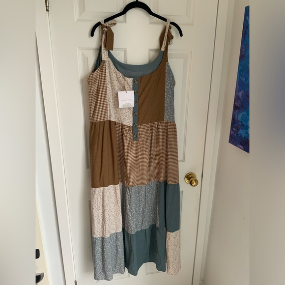 Little Cottonwood Dresses & Skirts - Little cottonwood patchwork sundress XXL NWT